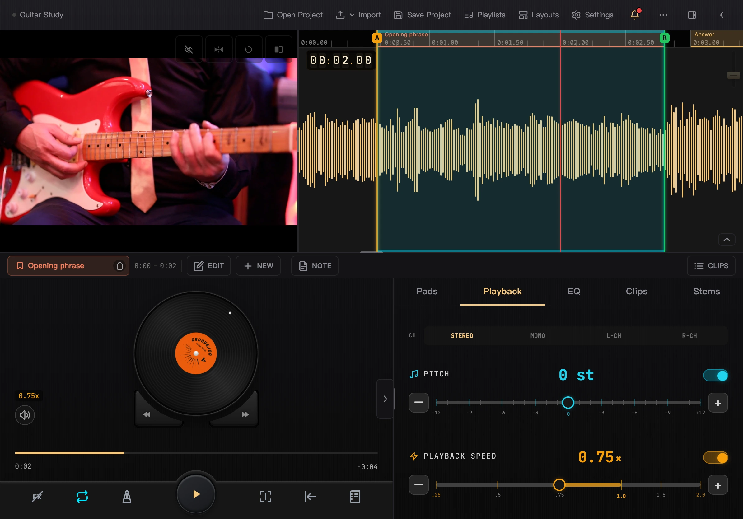 GrooveJog 的电脑、平板与手机界面 · 平板